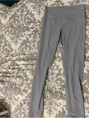 lululemon athletica slate blue Ribbed High-Waist Leggings